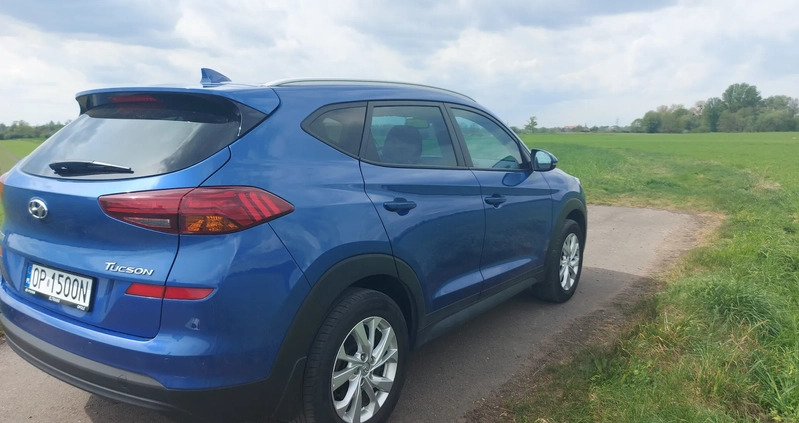 Hyundai Tucson cena 86500 przebieg: 71000, rok produkcji 2019 z Trzebnica małe 37